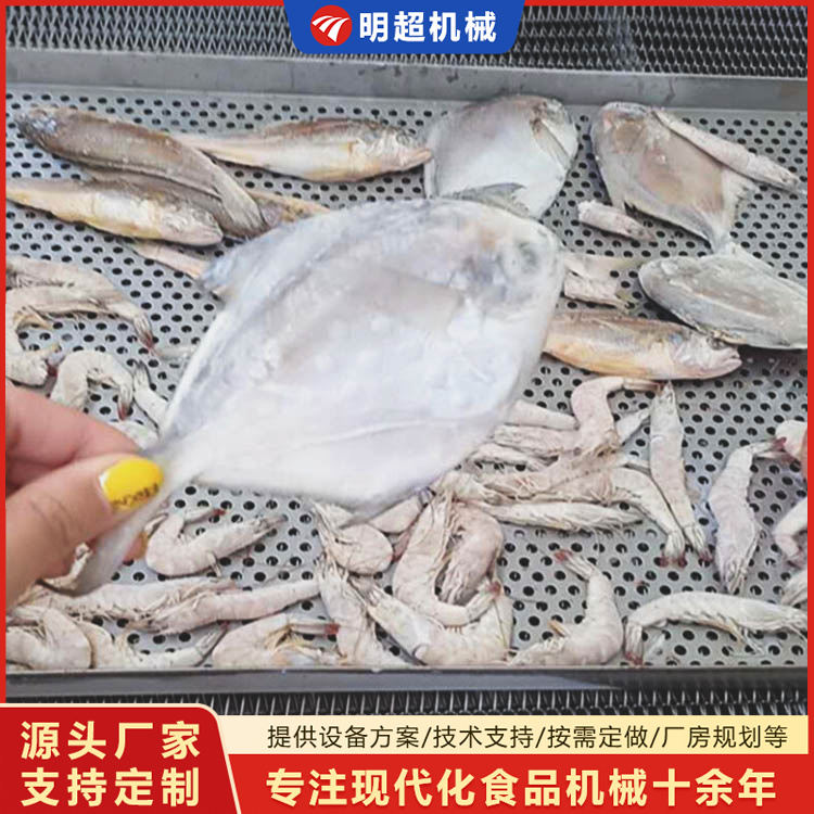 秋葵速冻机生产厂家 海鲜冰冻机 隧道式速冻机