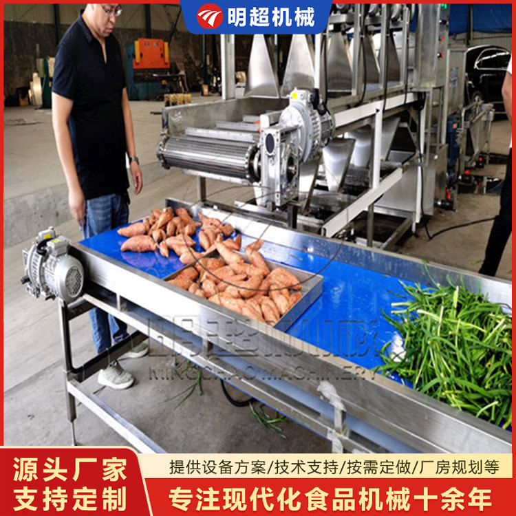 客户口碑 冰红薯清洗风干流水线视频