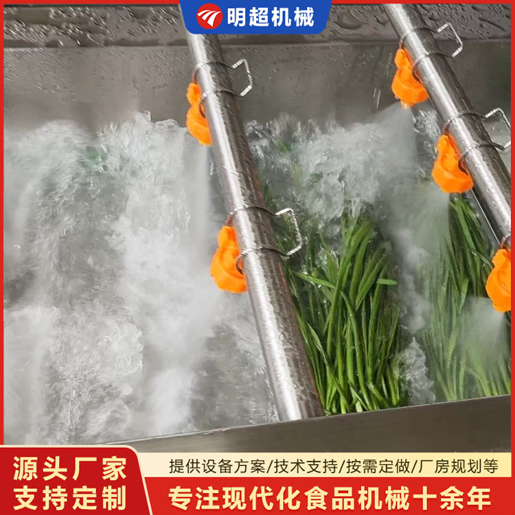 韭菜喷淋清洗机
