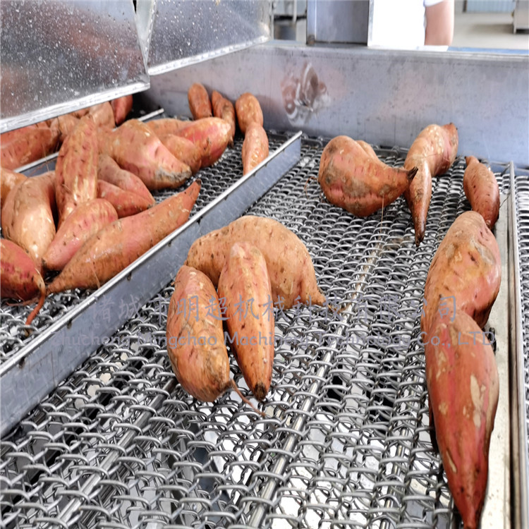 红薯气泡清洗风干流水线原理以及应用范围